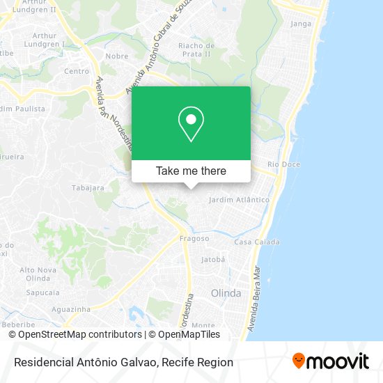 Residencial Antônio Galvao map