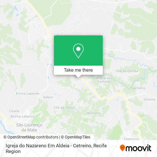 Igreja do Nazareno Em Aldeia - Cetreino map