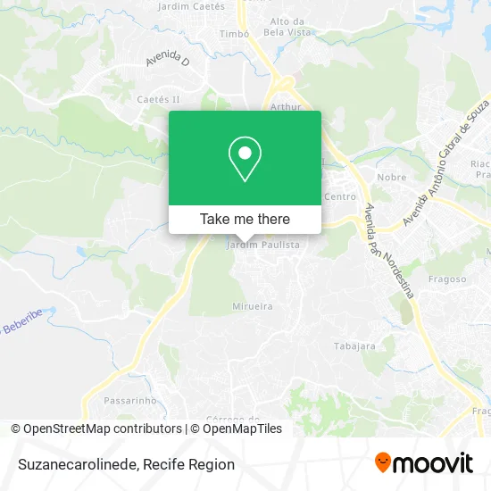 Suzanecarolinede map