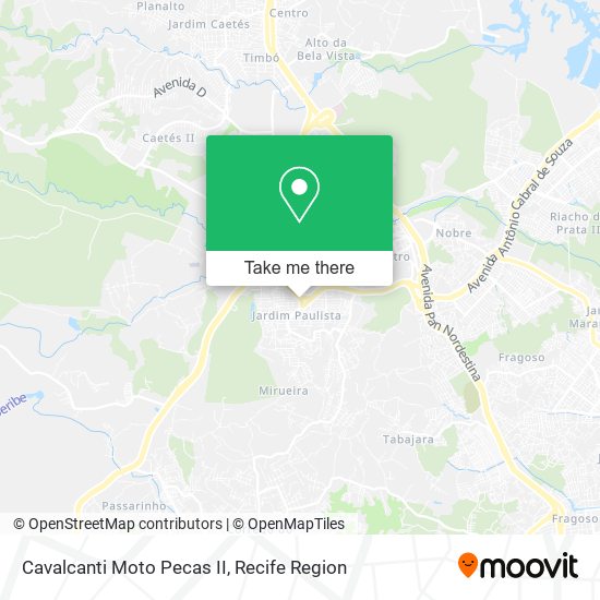 Cavalcanti Moto Pecas II map