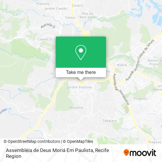 Assembléia de Deus Moriá Em Paulista map