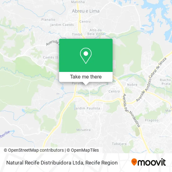 Natural Recife Distribuidora Ltda map