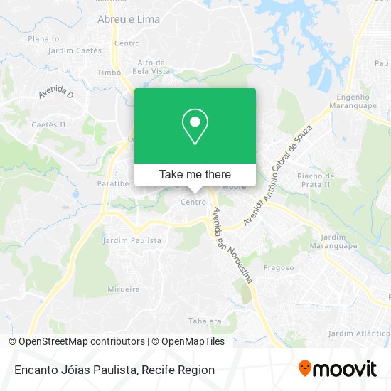 Encanto Jóias Paulista map