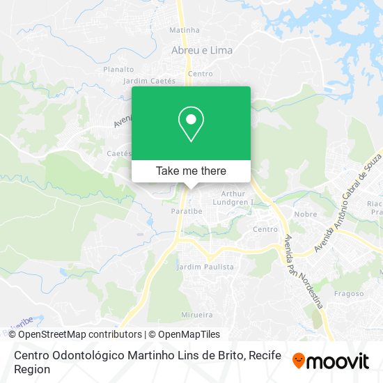Centro Odontológico Martinho Lins de Brito map