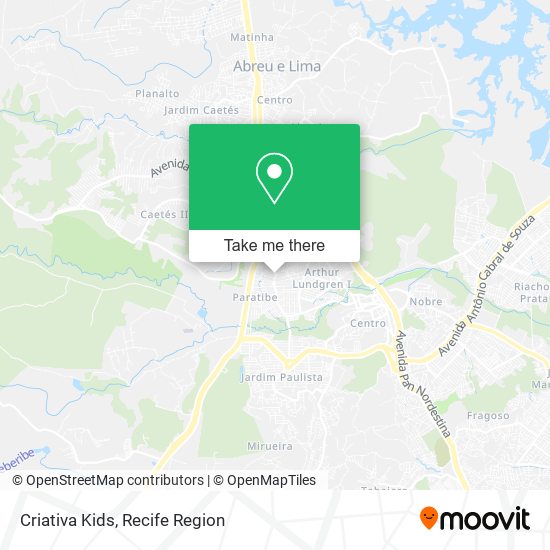 Criativa Kids map