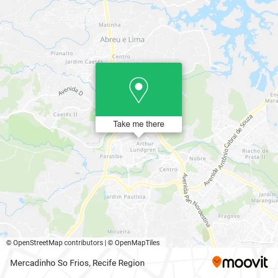 Mercadinho So Frios map