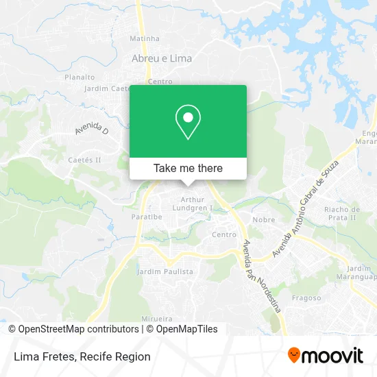 Lima Fretes map