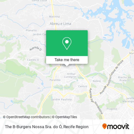 The B-Burgers Nossa Sra. do Ó map