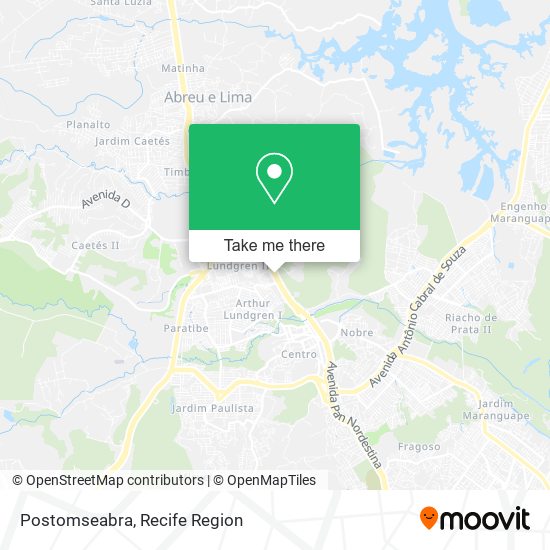 Postomseabra map