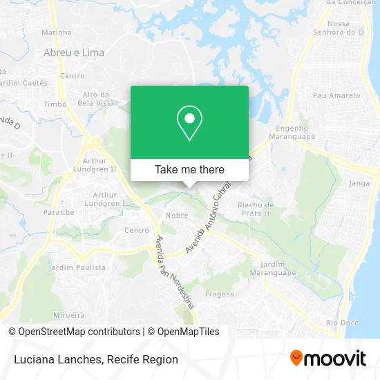 Luciana Lanches map