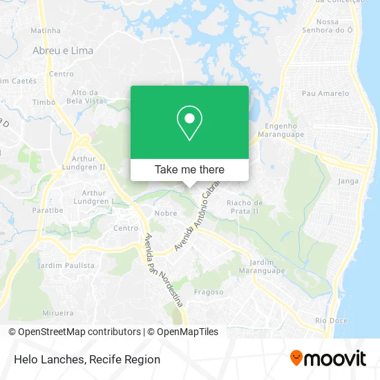 Helo Lanches map