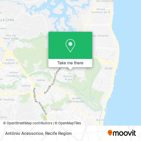 Antônio Acessorios map