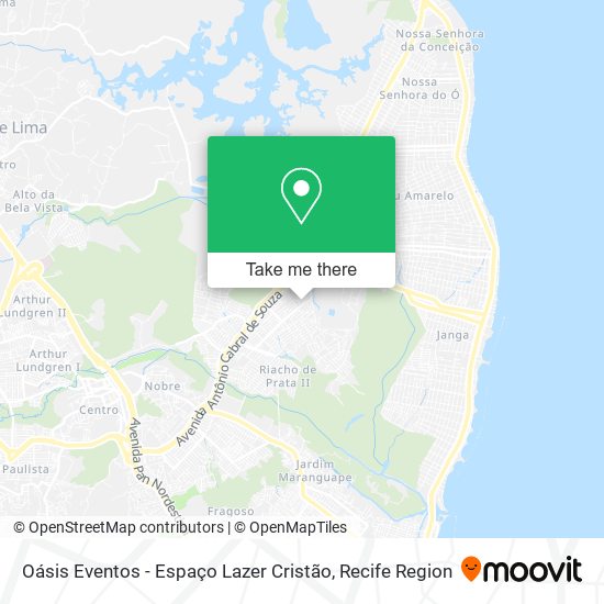 Oásis Eventos - Espaço Lazer Cristão map