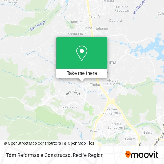 Tdm Reformas e Construcao map