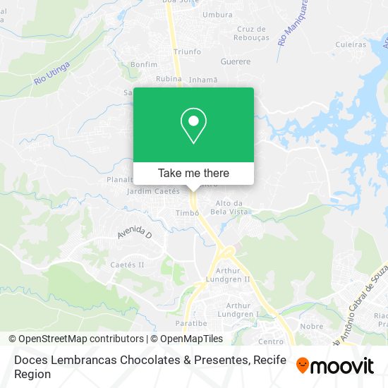 Doces Lembrancas Chocolates & Presentes map