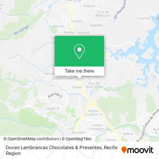 Doces Lembrancas Chocolates & Presentes map