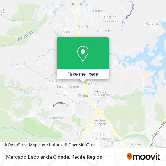 Mercado Escolar da Cidade map