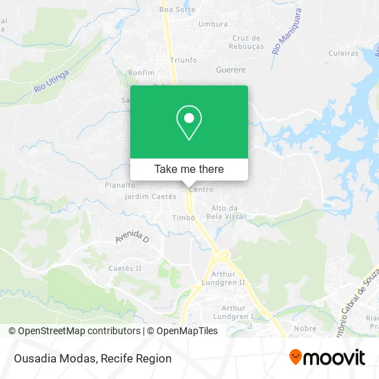 Ousadia Modas map