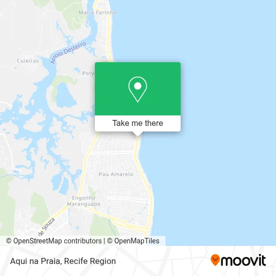 Aqui na Praia map