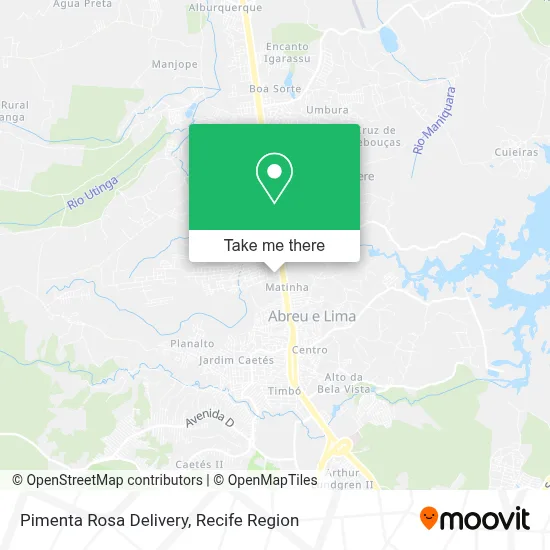 Pimenta Rosa Delivery map