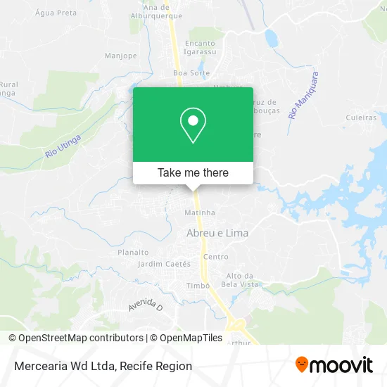 Mercearia Wd Ltda map