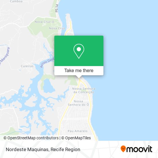 Nordeste Maquinas map