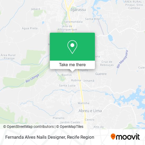 Fernanda Alves Nails Designer map