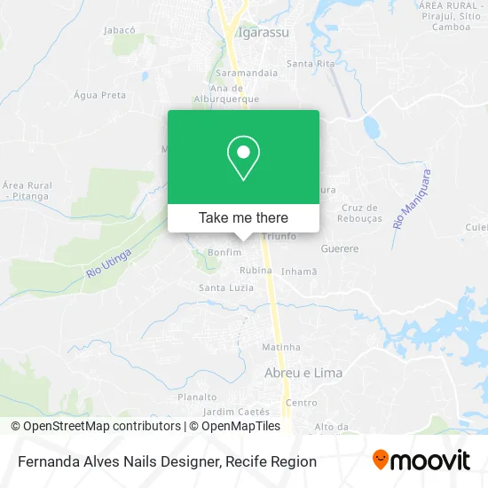 Fernanda Alves Nails Designer map