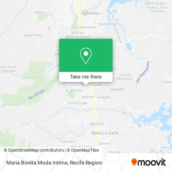 Maria Bonita Moda Intima map