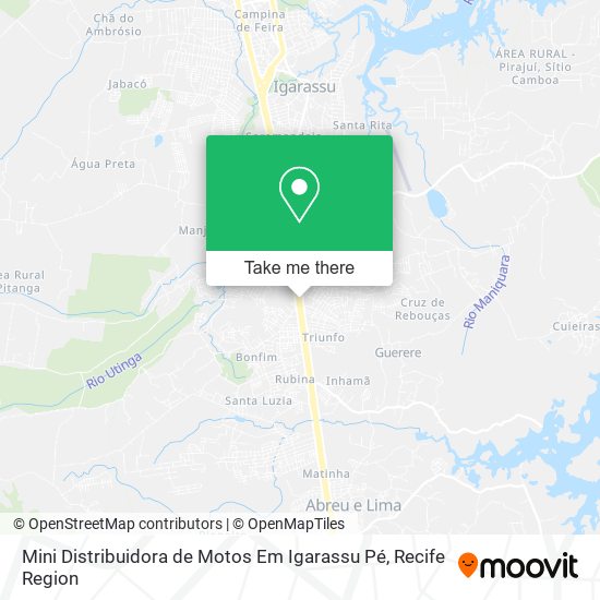 Mini Distribuidora de Motos Em Igarassu Pé map