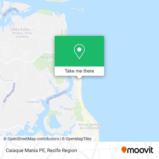 Caiaque Mania PE map