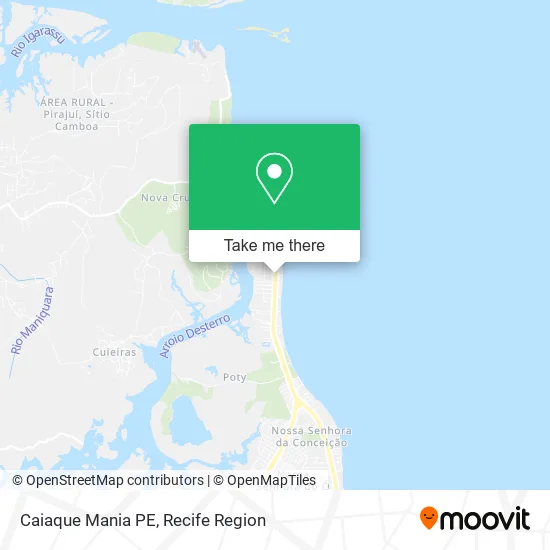 Caiaque Mania PE map