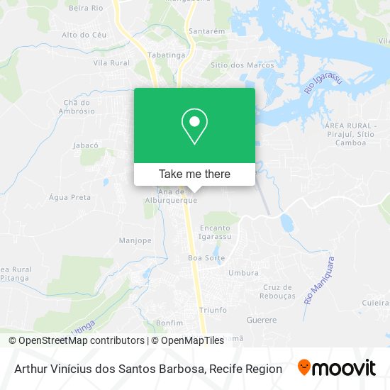 Arthur Vinícius dos Santos Barbosa map