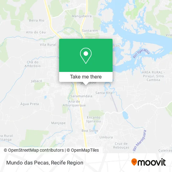 Mundo das Pecas map