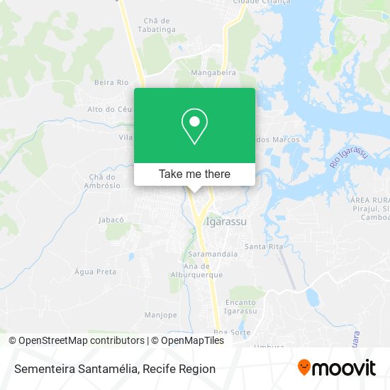 Sementeira Santamélia map