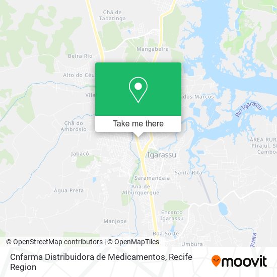 Cnfarma Distribuidora de Medicamentos map