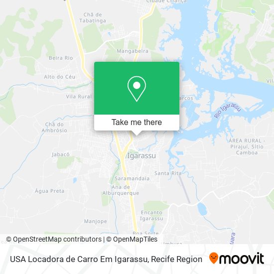 Mapa USA Locadora de Carro Em Igarassu