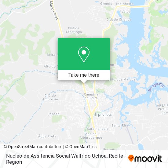 Nucleo de Assitencia Social Walfrido Uchoa map
