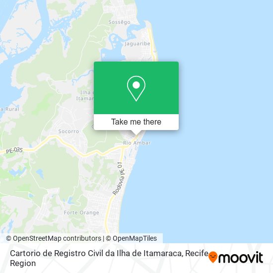 Cartorio de Registro Civil da Ilha de Itamaraca map