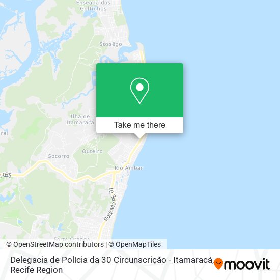 Delegacia de Polícia da 30 Circunscrição - Itamaracá map