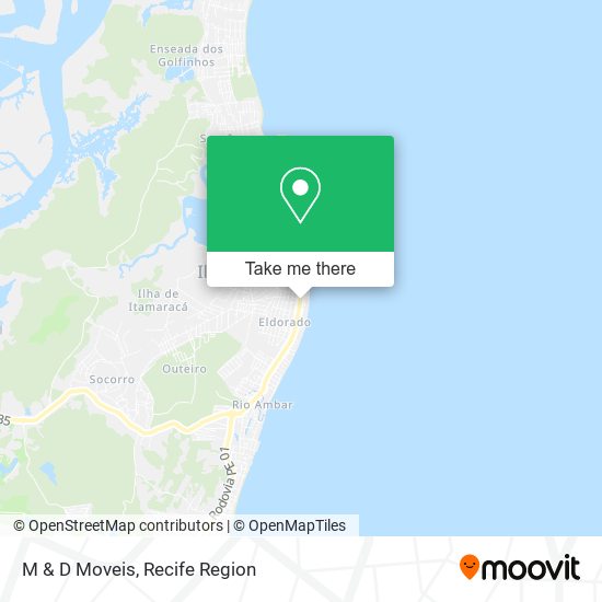 M & D Moveis map