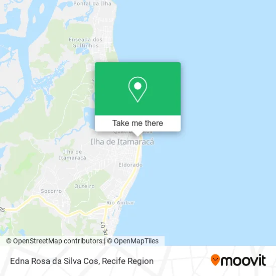 Edna Rosa da Silva Cos map