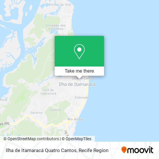 Ilha de Itamaracá Quatro Cantos map