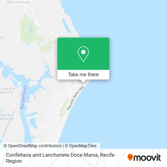 Confeitaria and Lanchonete Doce Mania map