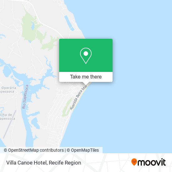 Villa Canoe Hotel map