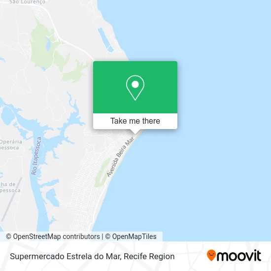 Supermercado Estrela do Mar map