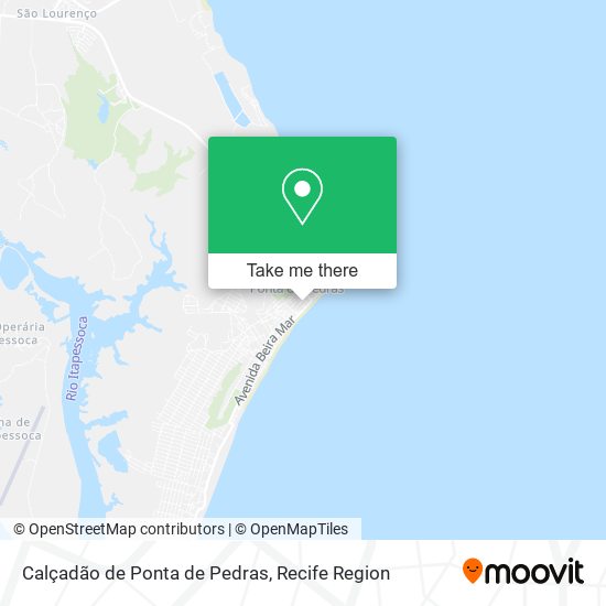 Calçadão de Ponta de Pedras map