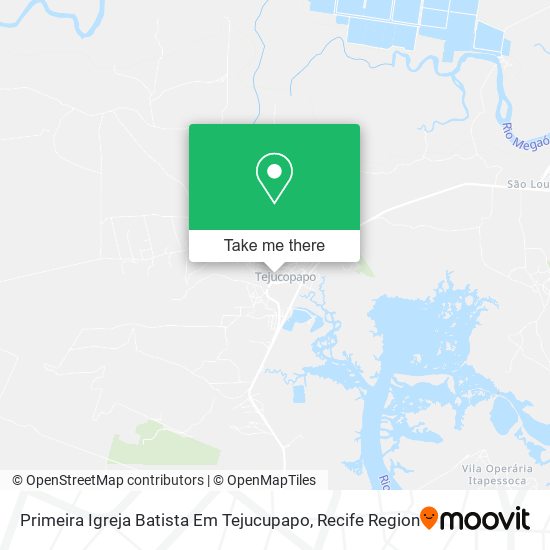Primeira Igreja Batista Em Tejucupapo map