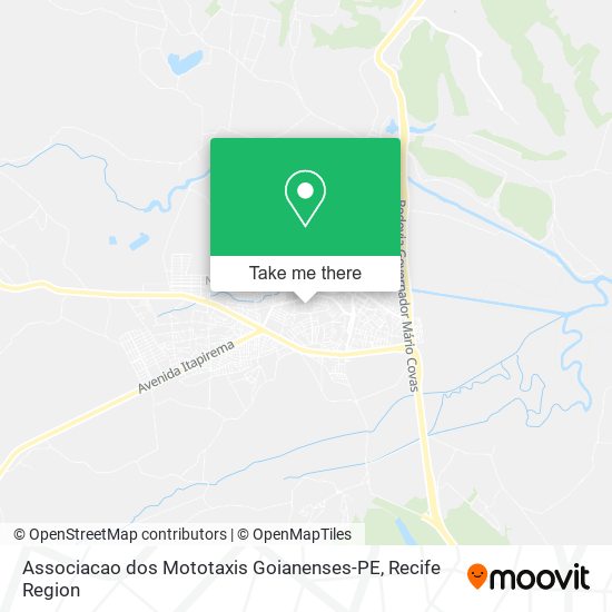 Associacao dos Mototaxis Goianenses-PE map