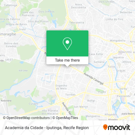 Academia da Cidade - Iputinga map